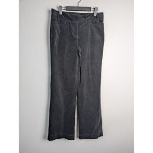 Willow Smith Pants Womens 6 Black Corduroy‎ Dress Pants Pull On Stretch